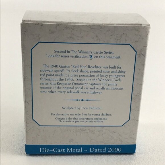 Hallmark Keepsake Christmas Ornament 1940 Garton Red Hot Roadster Vintage 2000 - Picture 3 of 6